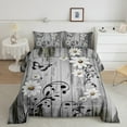 thumbnail image 2 of jejeloiu Cute Daisy Butterflies Bedding Comforter Set,Country Farmhouse Lodge Twin Comforter Sets,Rustic Plant Leaf Bedding Set For Teens,Super Cozy Room Decor,2 Pieces, 2 of 8