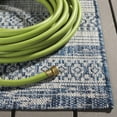 thumbnail image 5 of SAFAVIEH Courtyard Galen Striped Indoor/Outdoor Area Rug, Navy/Grey, 5'3" x 7'7", 5 of 15