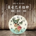 thumbnail image 2 of DESIGNICE Wall Clock,Silent Retro Clock Large Wall Clock,Water-Resistant Premium Detailing Small Wall Clock,Style5,34cm, 2 of 4