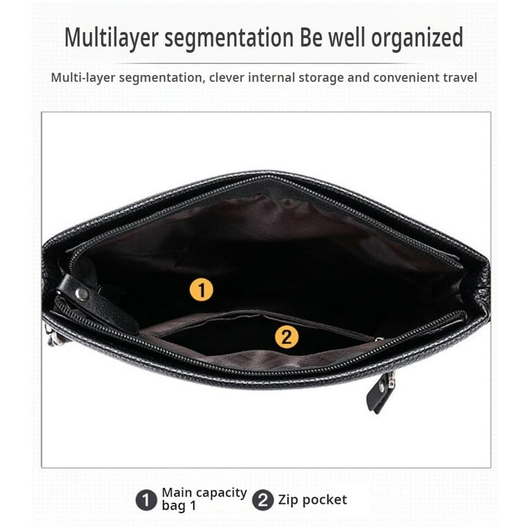 Men Crossbody Bags Messenger Bag Male Small Shoulder Bag for Man Business Handbag Black Walmart