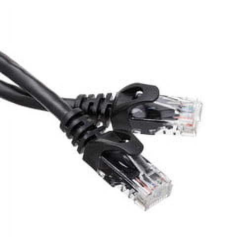 6 inch Black Cat6 Finger Boot Patch Cable
