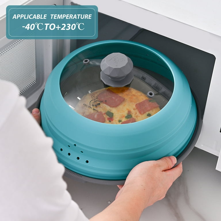 Multifunction Microwave Splatter Cover Collapsible Food Cover