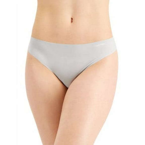 Calvin Klein JET GREY Invisibles Thong Panty  Size Medium