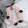 thumbnail image 5 of Disketp Orchids Flowers Unisex Crew Socks Lightweight Breathable Ventilation Ankle Socks, Mid-calf socks for Daily, 5 of 6