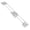 White*2, variant on 1 Pcs Shower Corner Storage Bar, Adjustable Stainless Steel Rod Rail for Camper Corner Shelves Securing Toiletries, Bathroom Shower Accessory for Inside Travel Trailer 7.9-13.7"