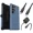 Baby Blue Jeans (Blue), variant on OtterBox Galaxy S24 Ultra (Only) Bundle: Defender Series Pro Case - Black - Rugged & Durable - with Port Protection - Holster Clip Included - USB-C to USB-C Wall Charging Kit, 20W.