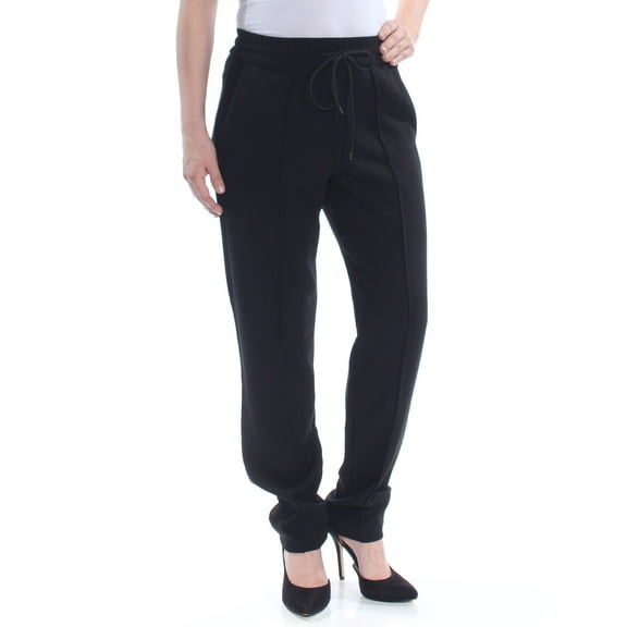 FRENCH CONNECTION $138 Womens New 1099 Black Tie Darted Lounge Pants 2 B B