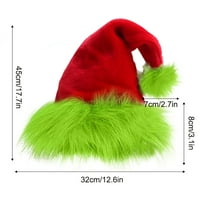 Christmas Hat, Adult Santa Claus Hat, Thick Snowman Hat for Holiday Parties, Christmas Dress-Up Supplies, Holiday Gifts,Red