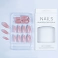 thumbnail image 2 of 48pcs Press on Nails Pink French Tips Popular Fake Nail Art Gifts for Women DIY at Home Party ( Two Nail Set ,24count/set, Total 48 count), 2 of 5