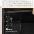 thumbnail image 6 of Yaheetech 7-Tier Wooden Bookshelves with Adjustable Open Shelves, Set of 2, Black, 6 of 7