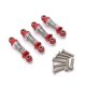thumbnail image 1 of 4 Piezas de Amortiguador de Metal para 284131 K969 K979 K989 K999 P929 P939 1/28 Piezas de ActualizacióN de Coche RC, Rojo, 1 of 6