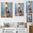 thumbnail image 4 of Designart "Delightful Denim Chic I" Fashion Floater Framed Wall Art Prints, 4 of 5