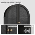 thumbnail image 3 of HMstone Over The Toilet Storage Cabinet, 23.7’’W Bathroom Storage Shelf Organizer with Acrylic Doors, Freestanding Above The Toilet Storage Cabinet with Adjustable Shelf for Bathroom, Dark Brown, 3 of 10