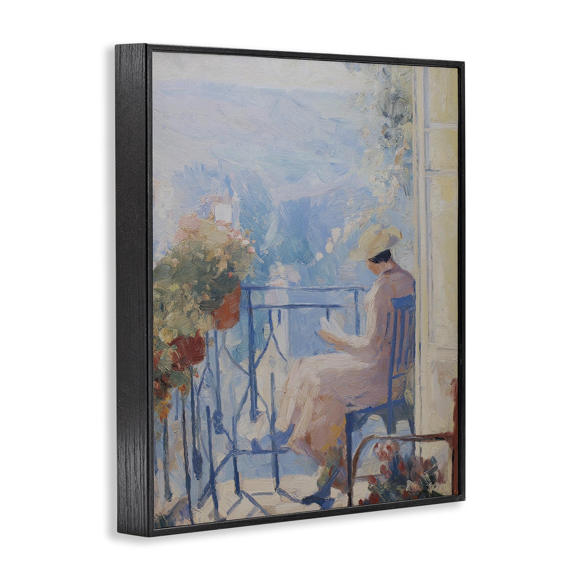 Stupell Industries Reading In The Sun Black Framed Giclee Art, design by Svetlana Aleynikova