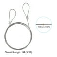 thumbnail image 2 of Unique Bargains Stainless Steel Cable, 4 Pack PVC Coated 1/32' Wire Rope for Deck Railing 3.3ft, 2 of 4