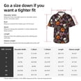 thumbnail image 5 of Pofeuu Halloween With Skull Print Hawaiian Shirt for Men Sleeves Casual Button Down Summer Beach Dress Shirts T-Shirts,XX-Large, 5 of 7