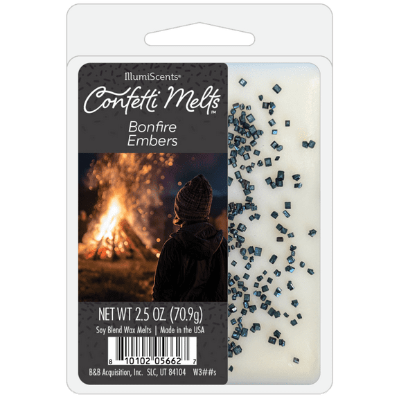 Illumiscents Confetti 2.5 oz Wax Melts Bonfire Embers
