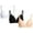 Black/White/Nude, variant on Girls' Training Bra - 3 Pack A-Cup Molded Wire-Free Microfiber Lace Bralette (32A-36A)