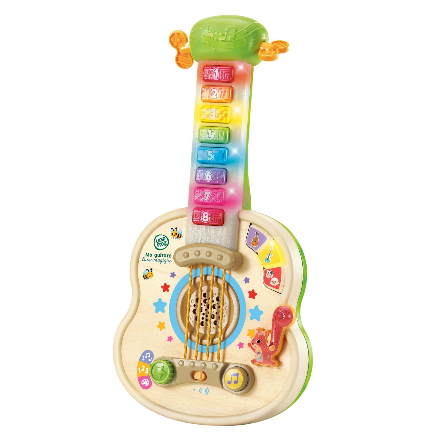 LeapFrog® Strum & Count Wooden Guitar™ - French Version, 18+ Months, 18+ Months