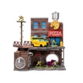 thumbnail image 3 of "Teenage Mutant Ninja Turtles" Turtle Lair Diorama Set with Figures and Party Wagon "Nano Scene" Series Model by Jada, 3 of 5