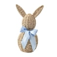 thumbnail image 2 of Adorno de conejito de Pascua tejido, decoración de mesa, regalo, centro de mesa creativo de Pascua Azul, 2 of 9