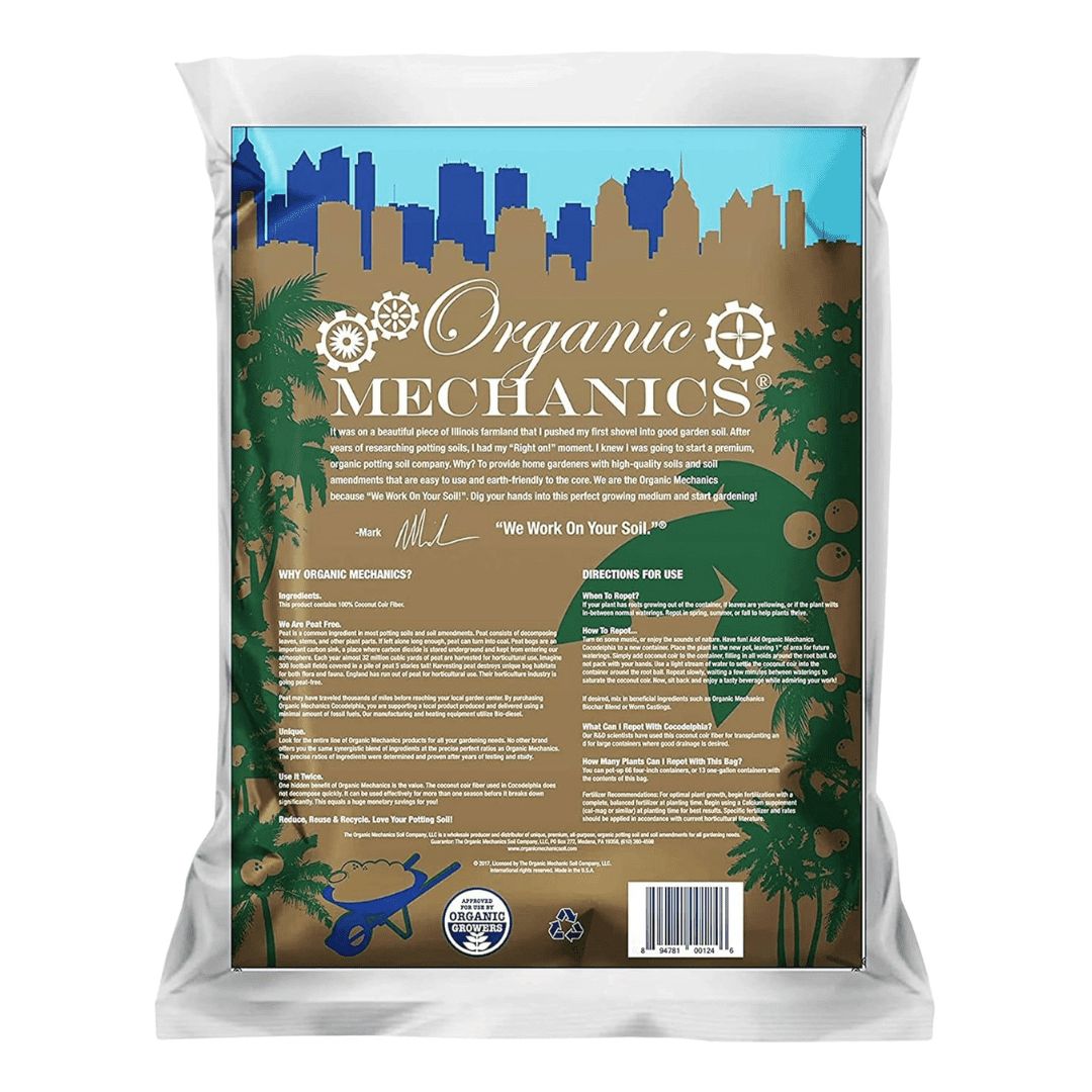 Organic Mechanics Premium Coconut Coir Cocodelphia Potting Soil, 1.76 cu ft