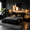 Black, variant on Upholstered Bed Frame, Queen Size Cloud-Style Bed with Upholstered Headboard, 360° Foam Edging & Metal Base, No Box Spring Needed, Easy Assembly, Grey