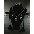 thumbnail image 4 of Fine Silver Marcasite & Onyx Gemstone Necklace for Women on Genuine 925 Sterling Silver, 4 of 4