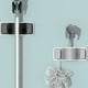 thumbnail image 4 of Matsuzay Fuerte soporte de cabezal de ducha para montaje en pared, cabezal de ducha para baño, contraste de Color Simple Juegos de accesorios de baño negro, 4 of 6