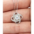 thumbnail image 2 of Gag Wife Gifts, I Know We're Apart, but My Love for You is Stronger Than Any, Birthday Love Knot Silver Necklace for Wife, Gift Ideas for Wife, Unique Gifts for Wife, Gifts for Wife who has, 2 of 6