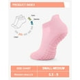 thumbnail image 5 of 6 Pairs Pilates Grip Socks for Women, Non-slip Yoga Athletic Socks for Barre Ballet Barefoot Workout Hospital, 5 of 6