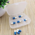 thumbnail image 3 of UDIYO 5 Compartments Medicine Case Pills Tablet Jewelry Box Organizer Container, 3 of 6