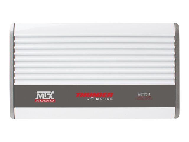 MTX WET WET75.4 Marine Amplifier, 400 W RMS, 4 Channel, Class AB