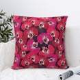 thumbnail image 4 of Yiaed Orchids Flowers Print Pillow Covers Super Soft Decorative Square Throw Pillow Covers Case Cushion Covers for Sofa Couch Bedroom Car Decor（No pillow core）-16"x16", 4 of 7
