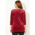 thumbnail image 2 of Catherines Women's Plus Size Anywear Burnout V-Neck Tunic, 2 of 4
