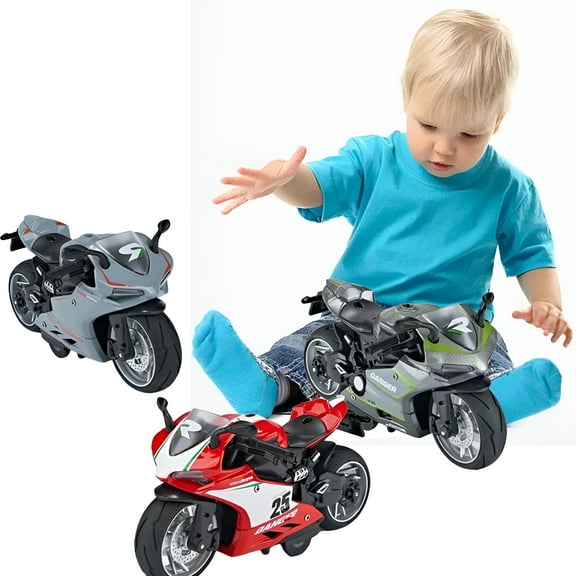 BESTSKY Kids Toys Toddler Motorcycle Toys Alloy Car Model Toys Lights Sound Effects Racing Car Toys Boy Motorcycles Toys 3-9 Year