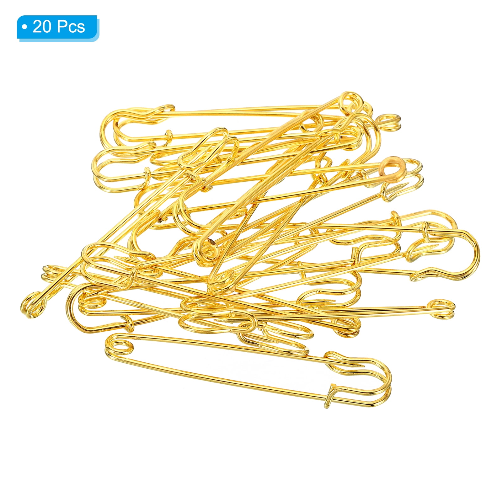 Unique Bargains Safety Pins for Sewing Crafting and Fastening Blankets Gold Tone 3.94"