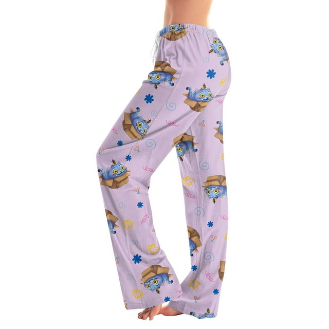 De*mon Hun%ters Pajama Pants for Women Comfy Stretch Lounge Pants, POP Women’s Soft Casual Pjs Sleep Bottoms S