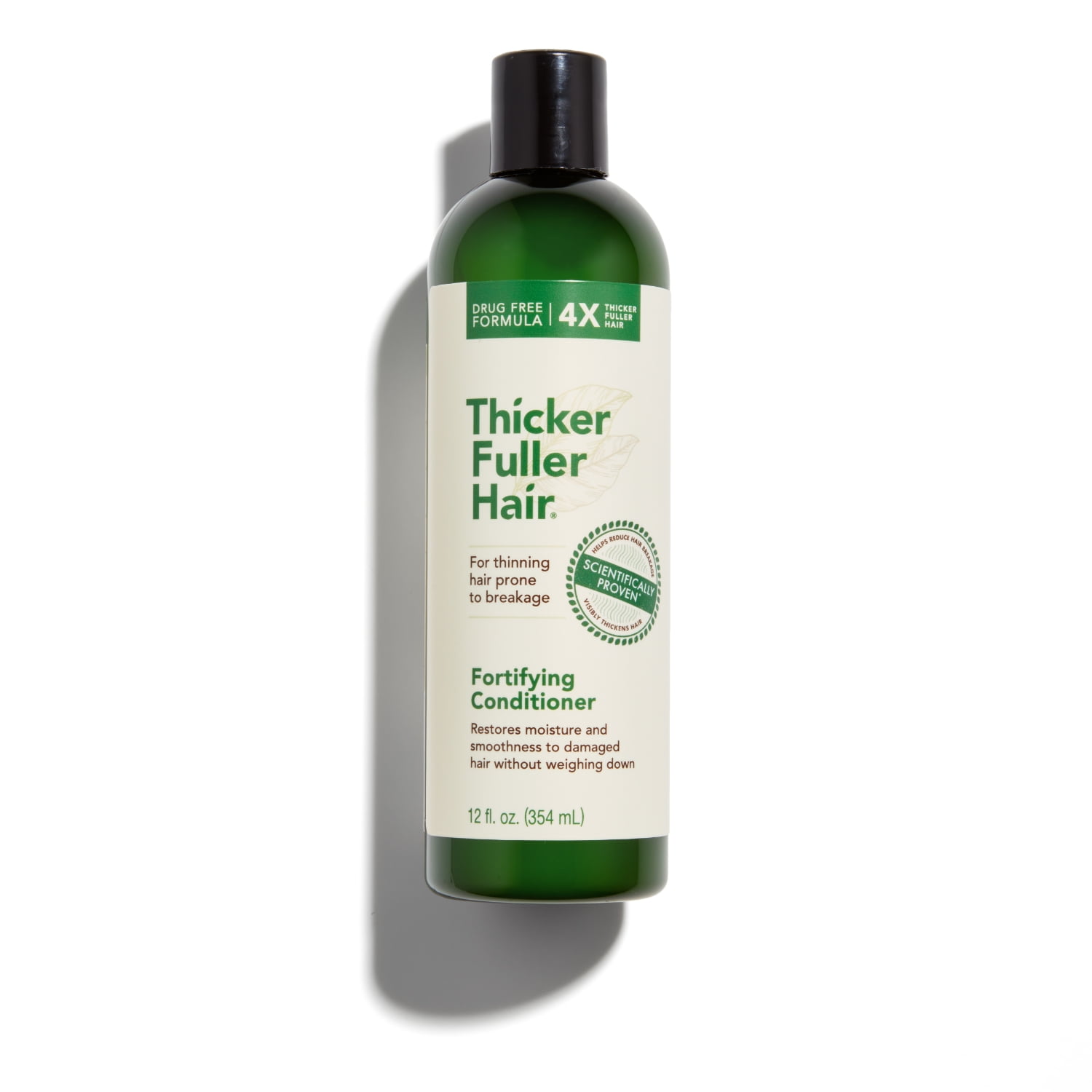 Thicker Fuller Hair Strengthening Conditioner with Mongongo Oil and Green Coffee for All Hair Types, 12 fl oz