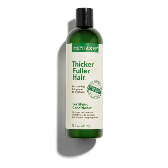 Thicker Fuller Hair Fortifying Conditioner for All Hair Types, with Green Coffee, 12 oz