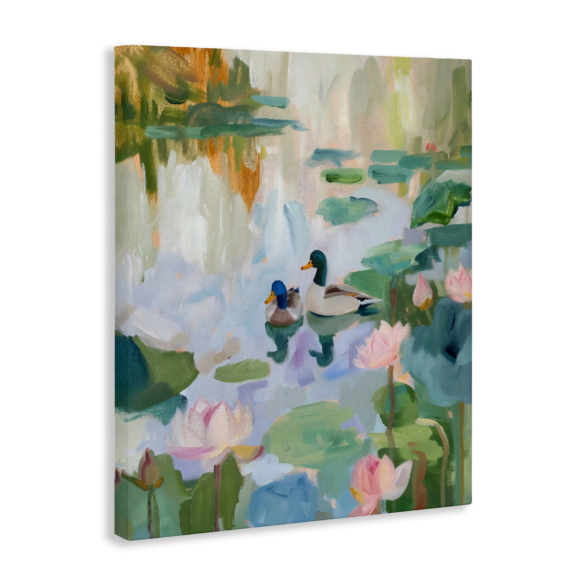 Stupell Industries Duck Pond During Tranquil Morning Canvas Wall Art, design by The Prints Vibe