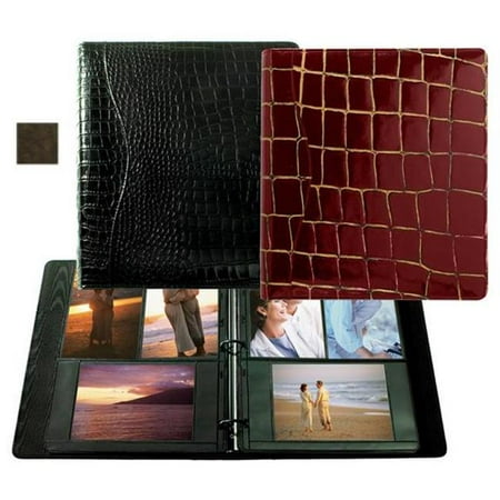 Raika VI 161 BROWN 8in. x 11in. Combination Ring Binder Photo Album - Brown