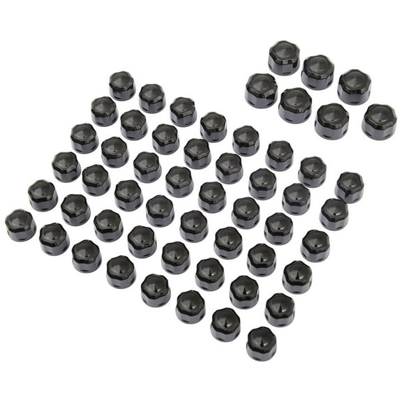 Ciro Black Diamond-Cut Crown Engine-Bolt Cap Set (70025)