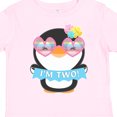 thumbnail image 4 of Inktastic I'm 2 Cute Penguin with Sunglasses and Flowers Boys or Girls Toddler T-Shirt, 4 of 5