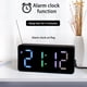 thumbnail image 4 of Wosthever Reloj despertador Digital LED, medidor de temperatura, de escritorio, atenuador de brillo ajustable, relojes, reloj, termómetro de Decoración del hogar Concha blanca/blanco, 4 of 6