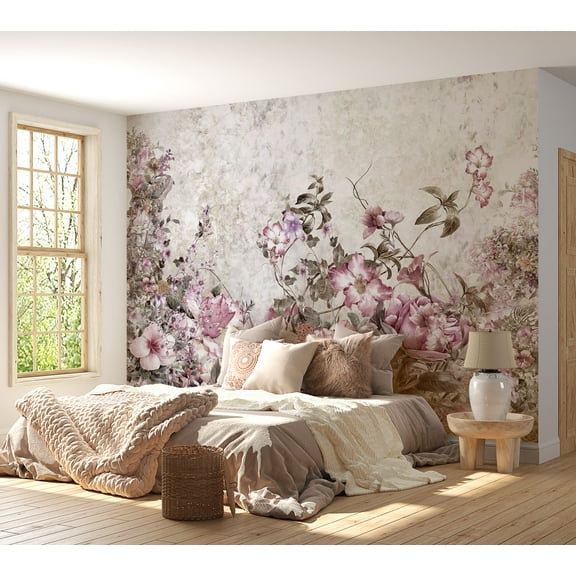 Floral Wallpaper Wall Mural - Floral Meadow