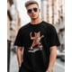 thumbnail image 1 of Camisetas de manga corta con diseño de gato patinador para hombre, camisetas de cuello redondo, 1 of 8