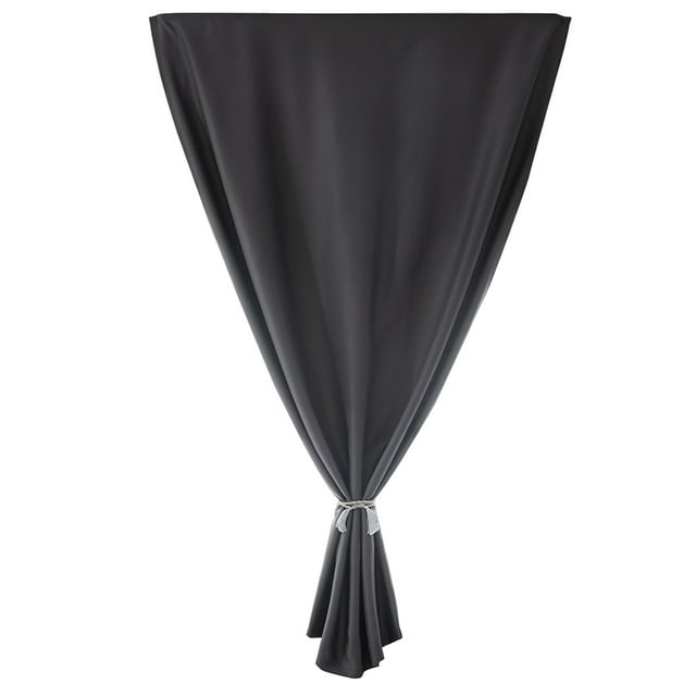 Mistaha 1 Pce Rideau Aoresac Maison Simple Couleur Unie Occultant Double Face Velcro Tissu de Rideau Maison