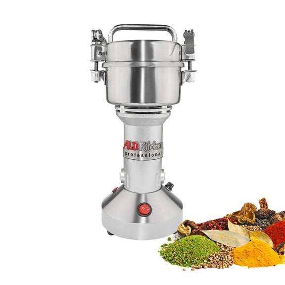 Grain Mill Grinder High-Speed Grinder Machine Wheat, Corn and Nut Chopper Vertical Type Electric Grinder Size: 100GR, Voltage: 110V