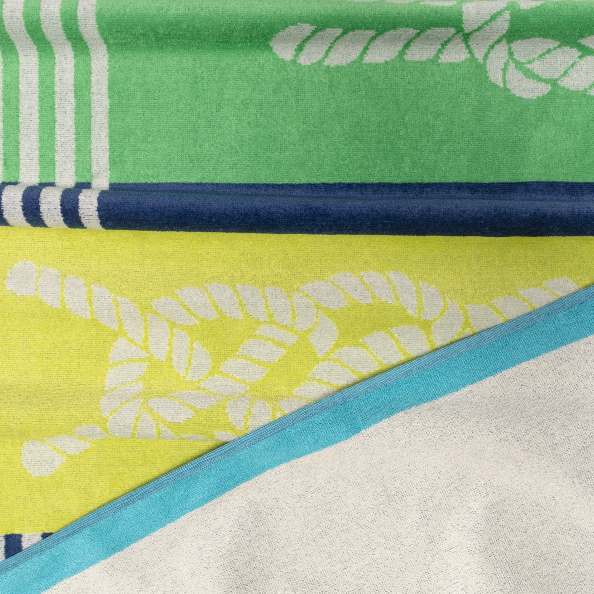 Long Island Beach Towel, 100% Cotton, Poolside Lounging, Sunbathing, Soft, Absorbent, Quick Dry, Mediumweight, Cotton Terry, Velour, Oversized Beach Towel , 35" x 67", Light Blue by Blue Nile Mills